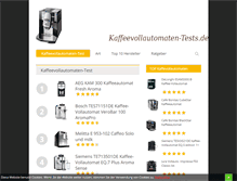 Tablet Screenshot of kaffeevollautomaten-tests.de
